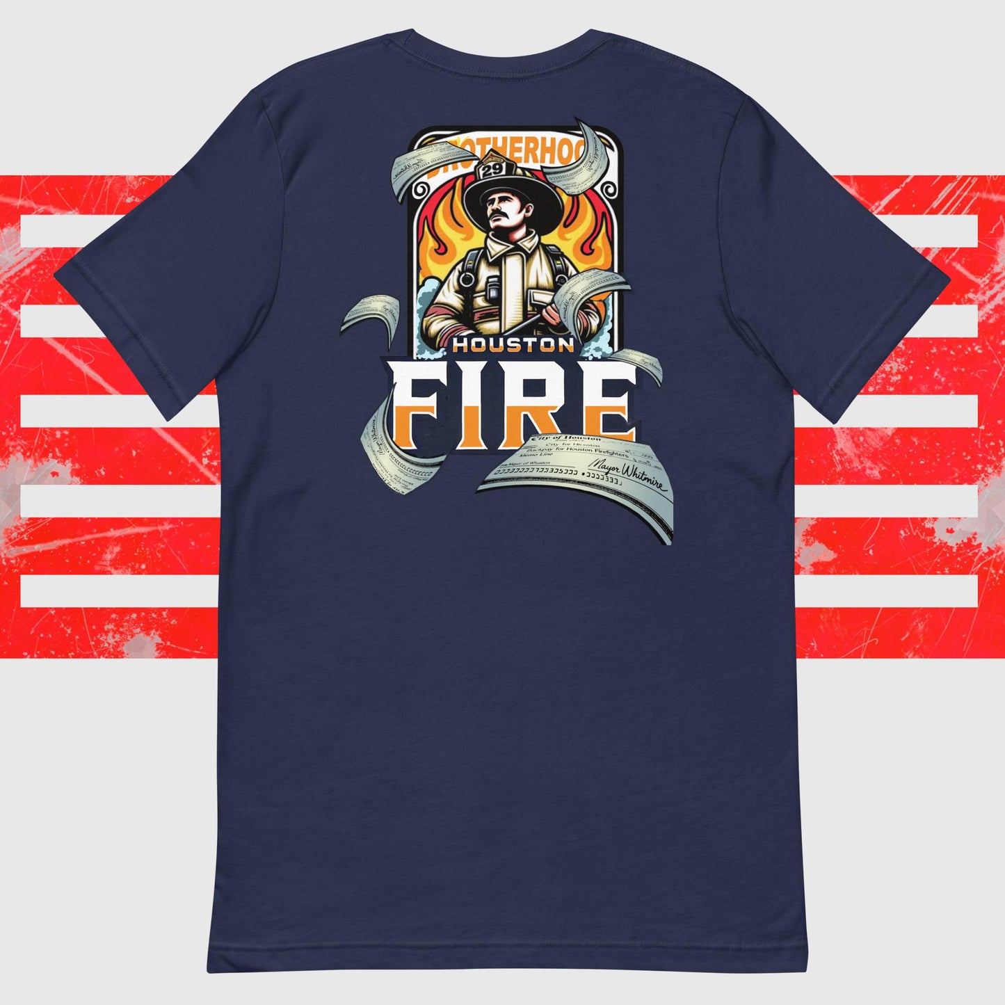 2024 HOUSTON FIREFIGHTER BACKPAY CHECK SHIRT