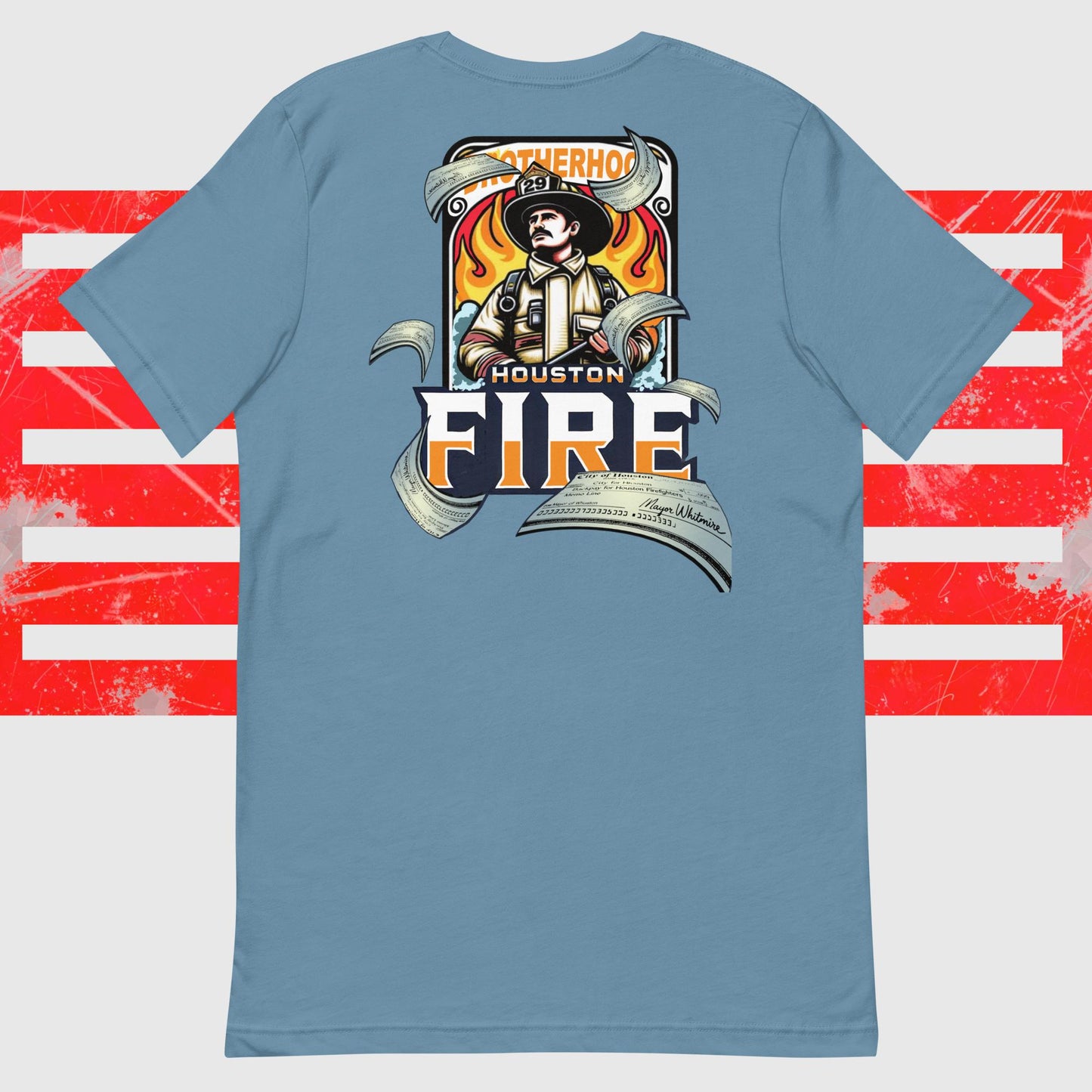 2024 HOUSTON FIREFIGHTER BACKPAY CHECK SHIRT