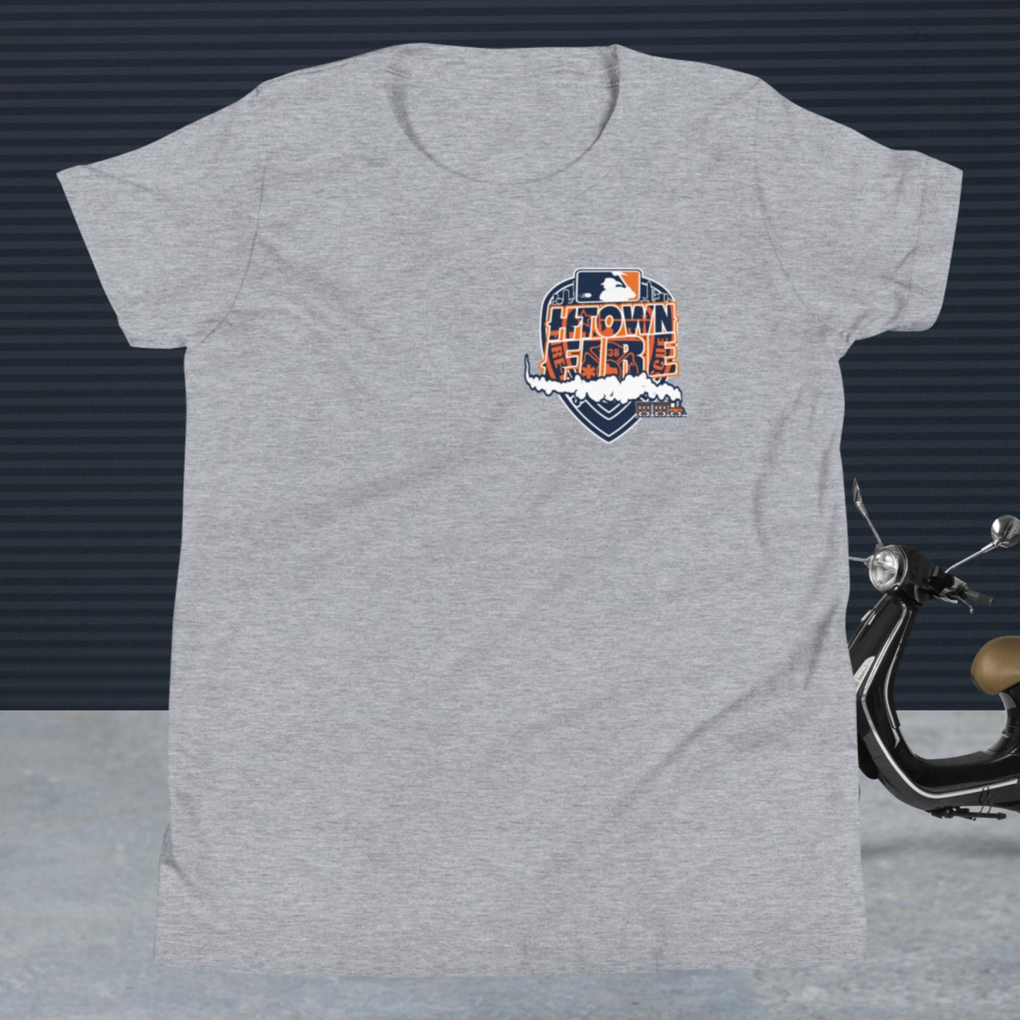 HTOWN FIRE MADE , ASTROS THEMED Youth Short Sleeve T-Shirt