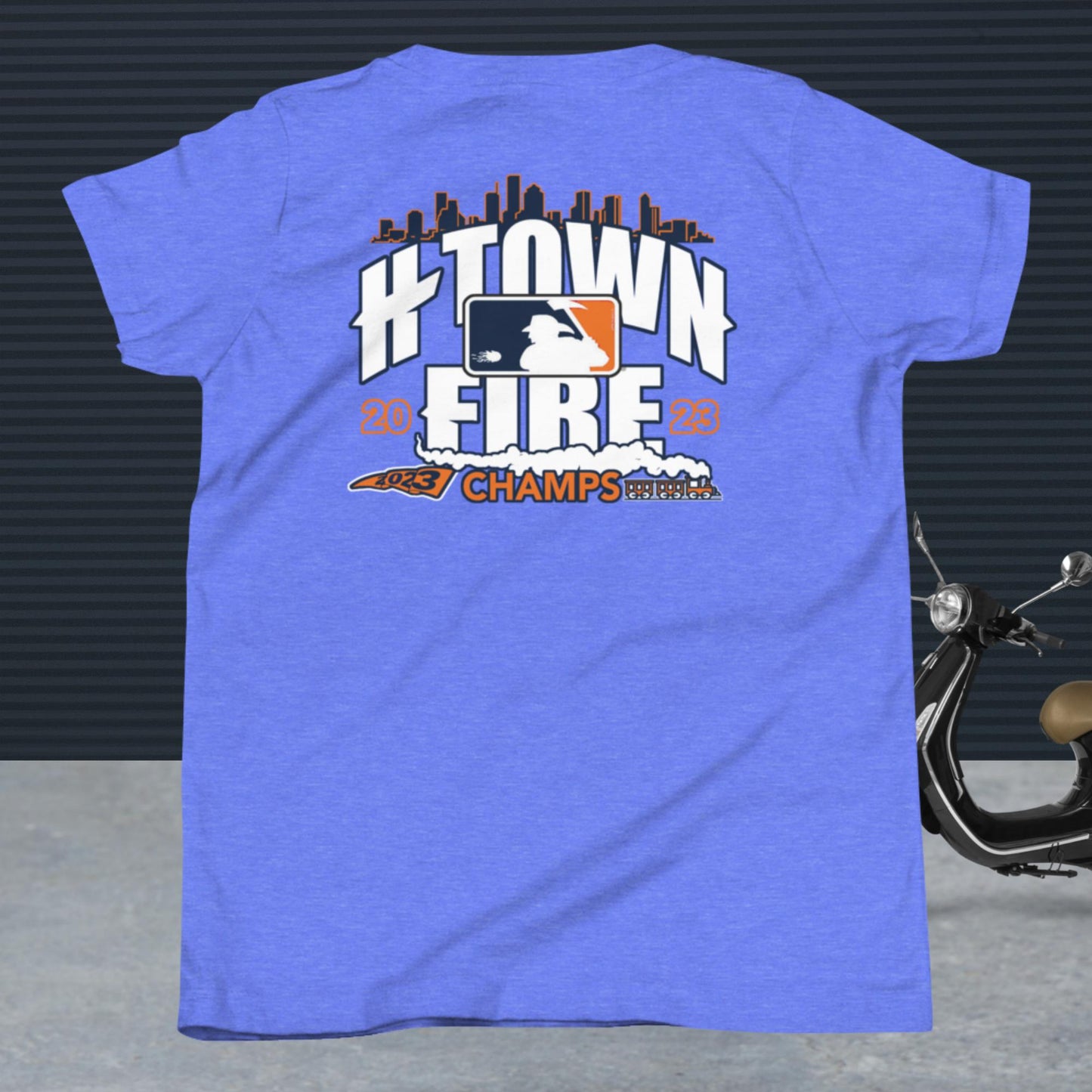 HTOWN FIRE MADE , ASTROS THEMED Youth Short Sleeve T-Shirt