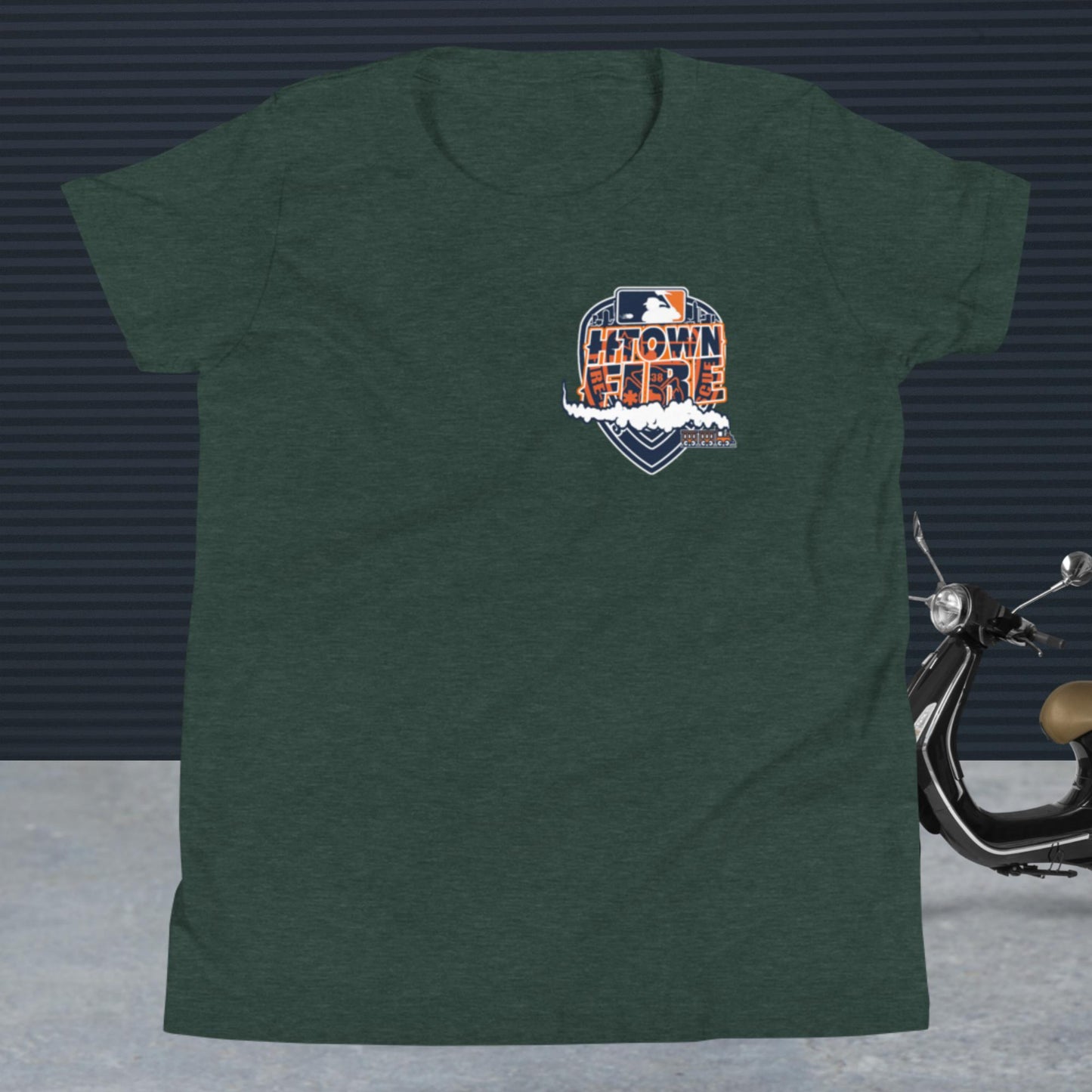 HTOWN FIRE MADE , ASTROS THEMED Youth Short Sleeve T-Shirt