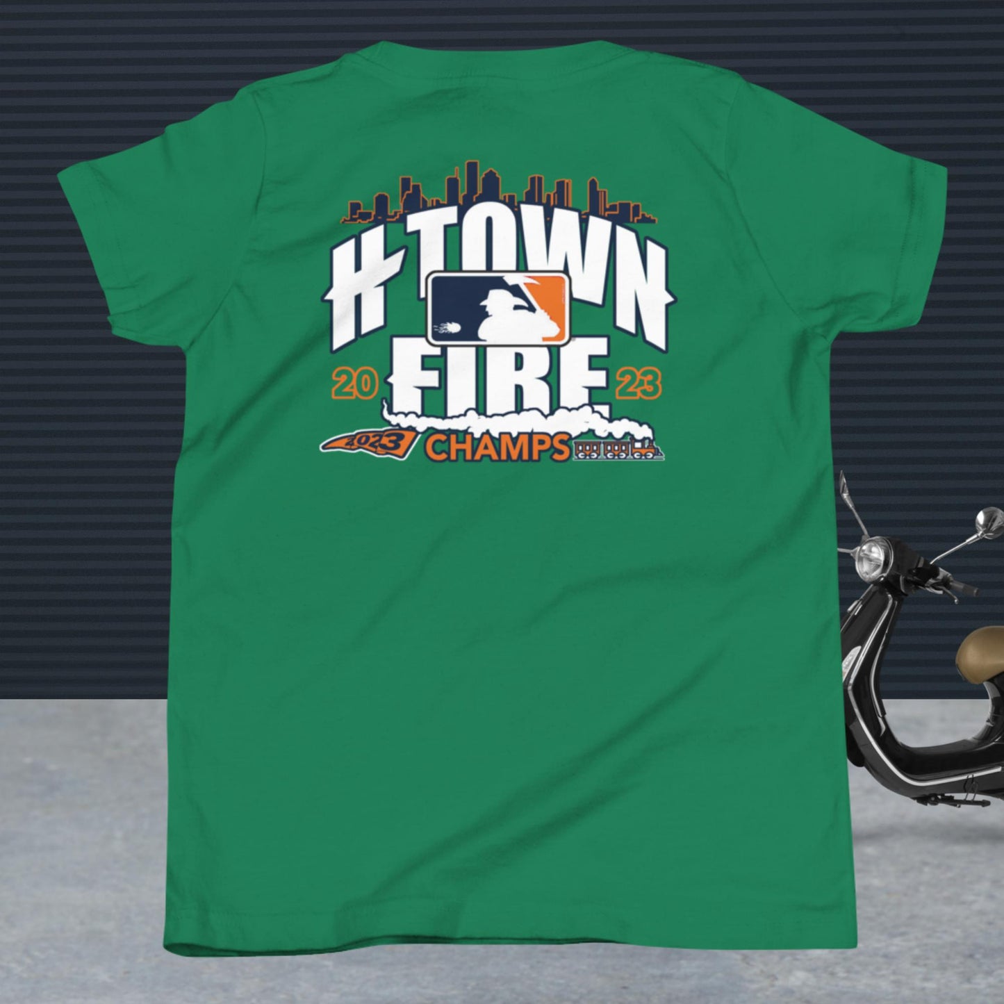 HTOWN FIRE MADE , ASTROS THEMED Youth Short Sleeve T-Shirt