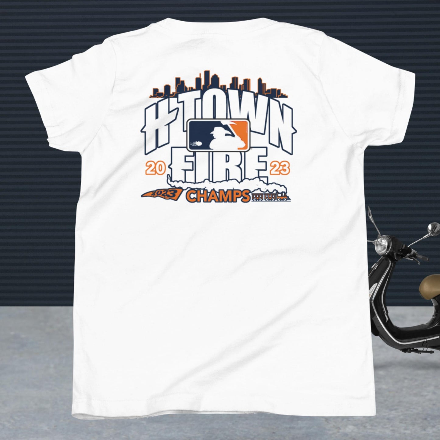 HTOWN FIRE MADE , ASTROS THEMED Youth Short Sleeve T-Shirt