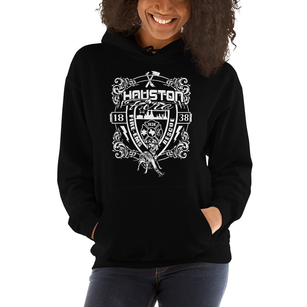 HOUSTON FIRE SHIELD UNISEX HOODIE