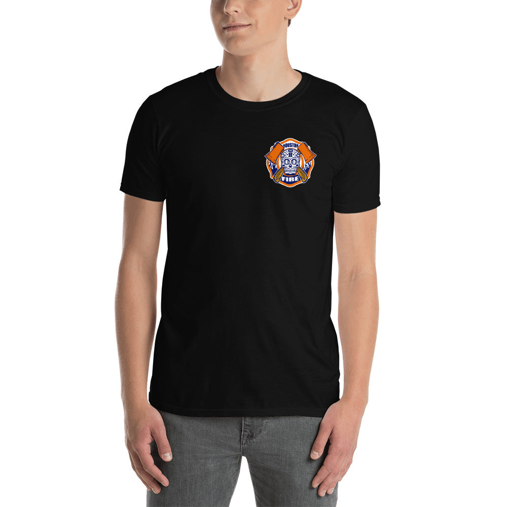 MENS HOUSTON FIRE SUGAR SKULL SHORT SLEEVE