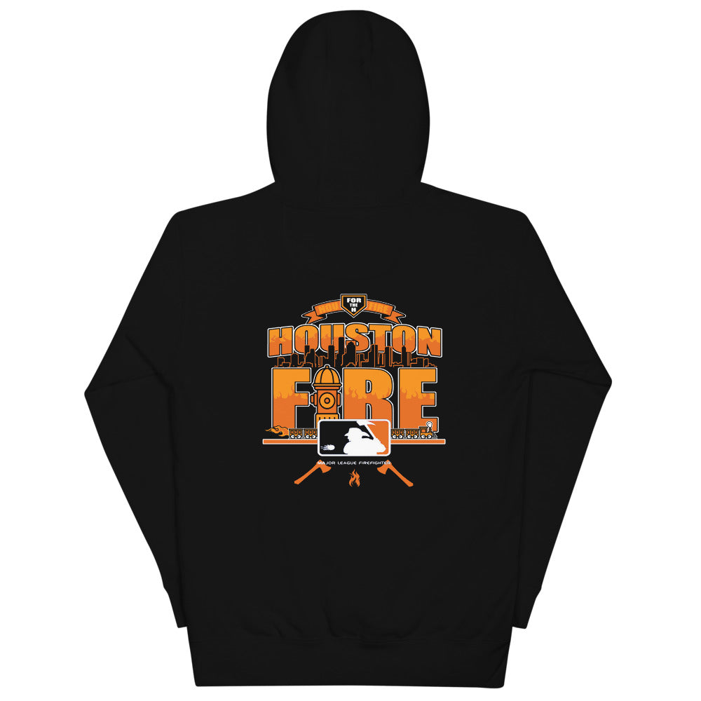 Houston fire baseball themed Unisex Hoodie