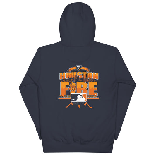 Houston fire baseball themed Unisex Hoodie