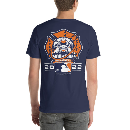 SPACE CITY HOUSTON FIREFIGHTER THEMED ASTROS SHIRT