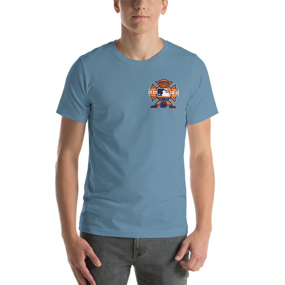 SPACE CITY HOUSTON FIREFIGHTER THEMED ASTROS SHIRT